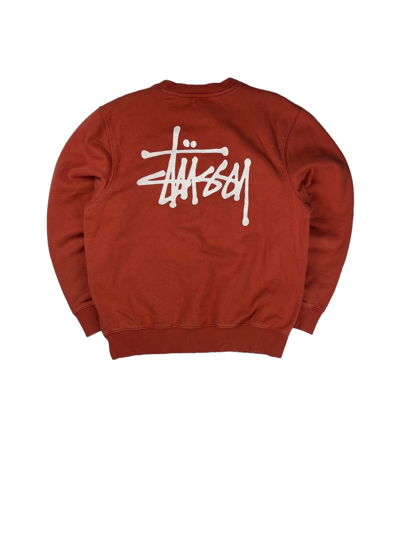 Stussy spellout thick pullover sweatshirt