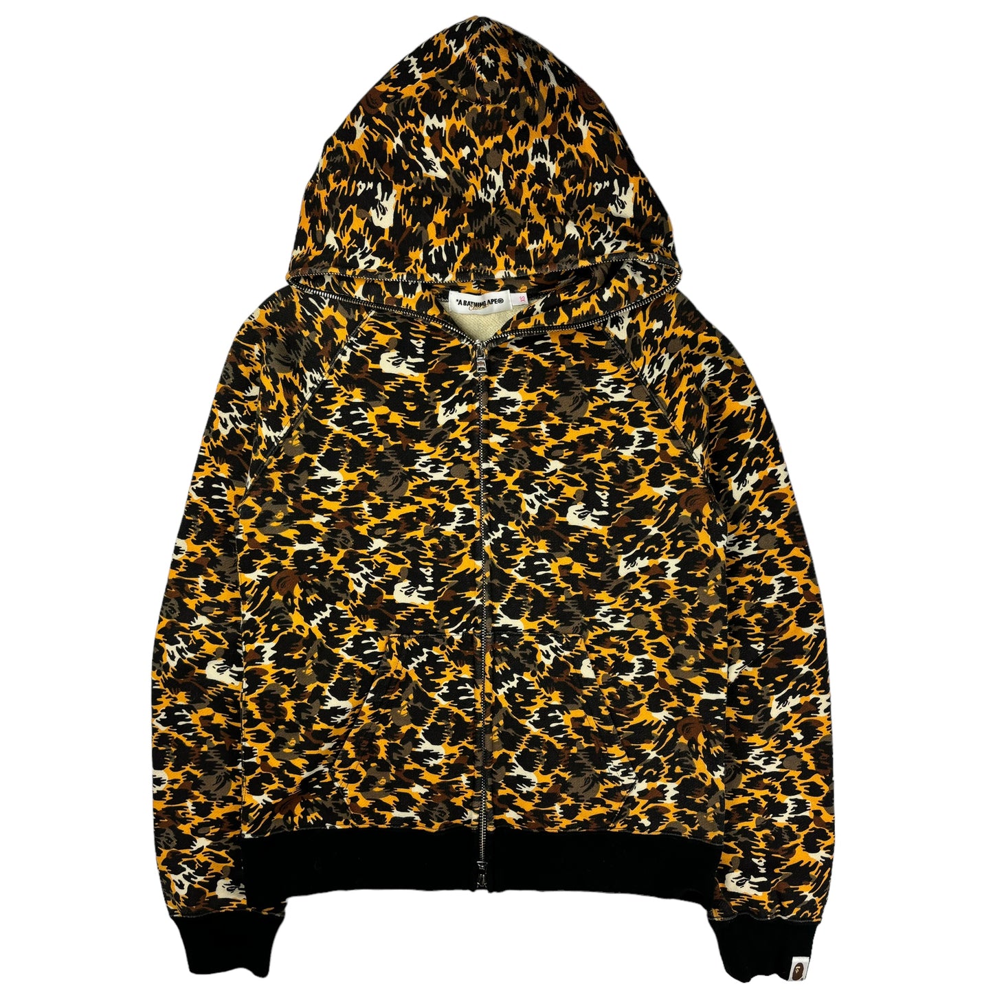 Bape Leopard print camo full zip up hoodie