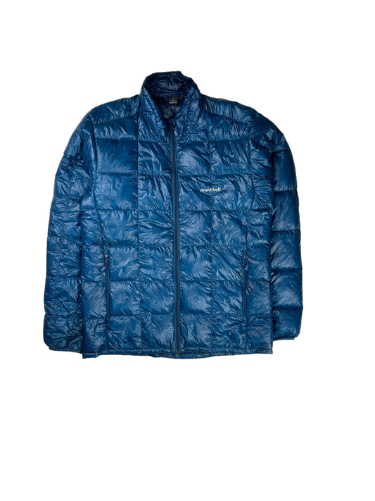 Montbell blue superior square stitch down puffer jacket