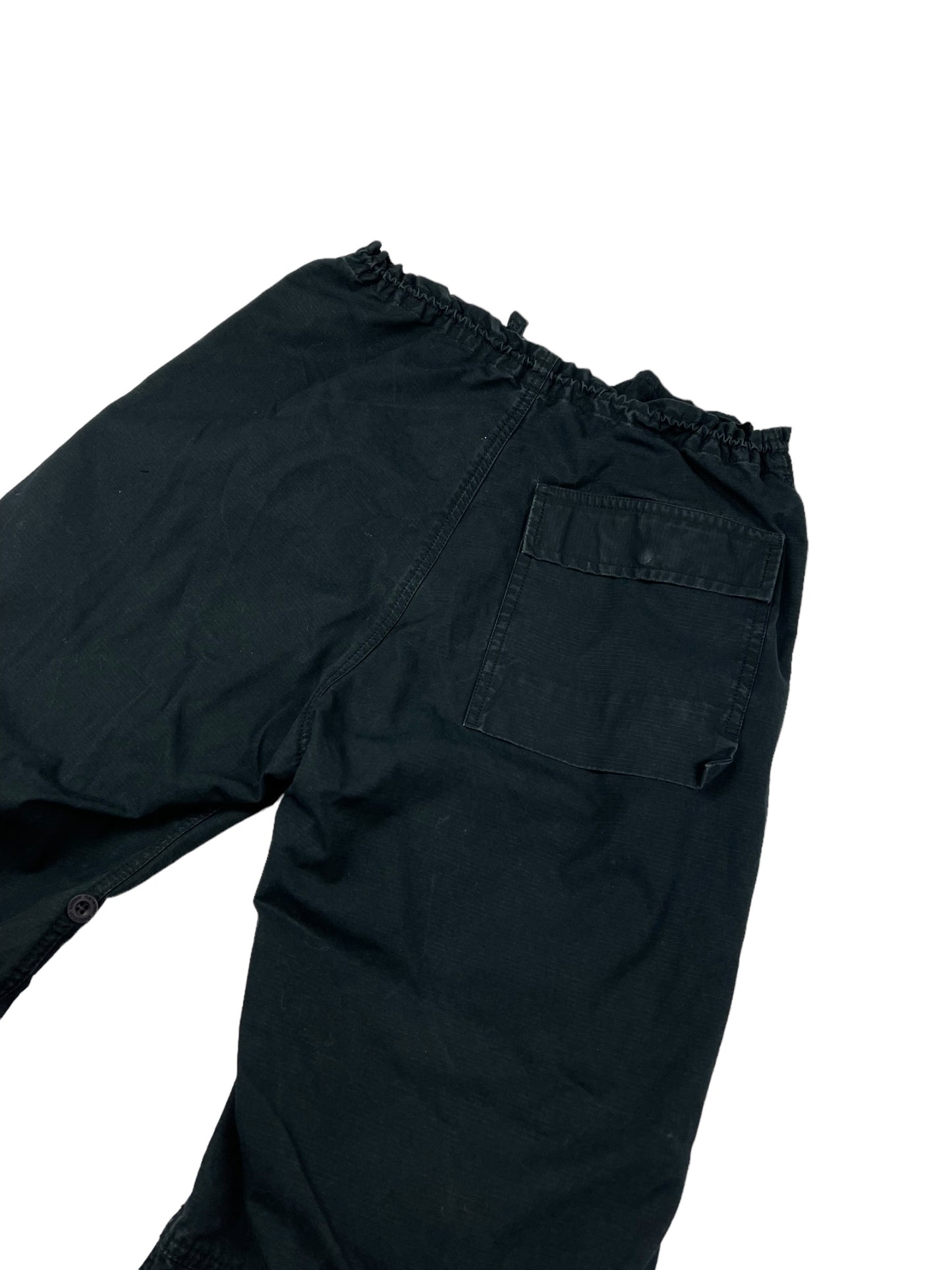 Maharishi black combat cargo trousers