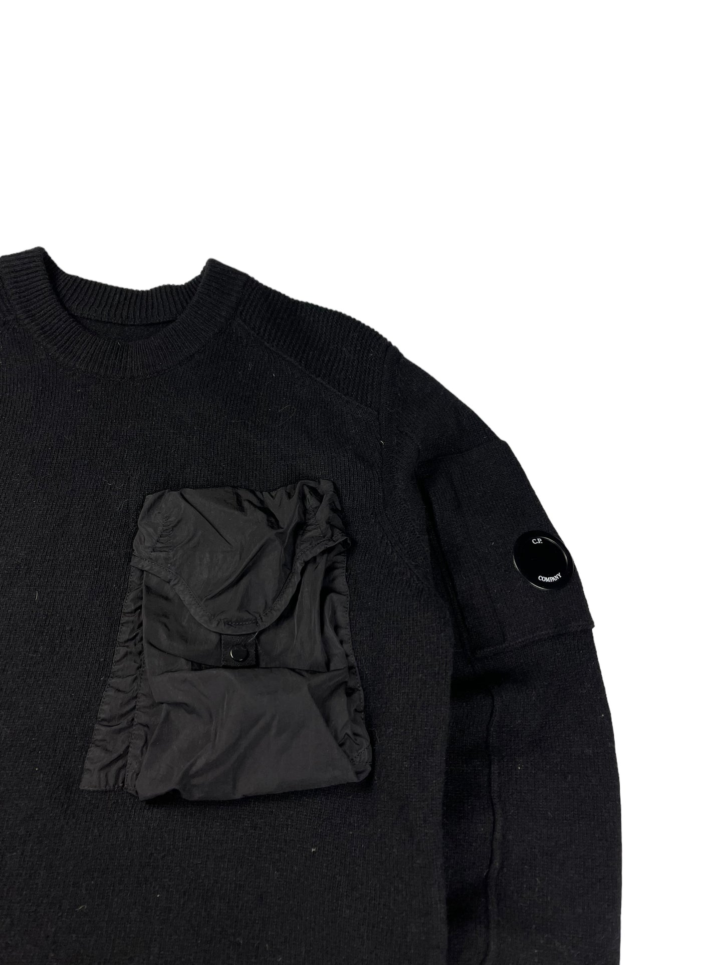 CP company black knitted sweatshirt