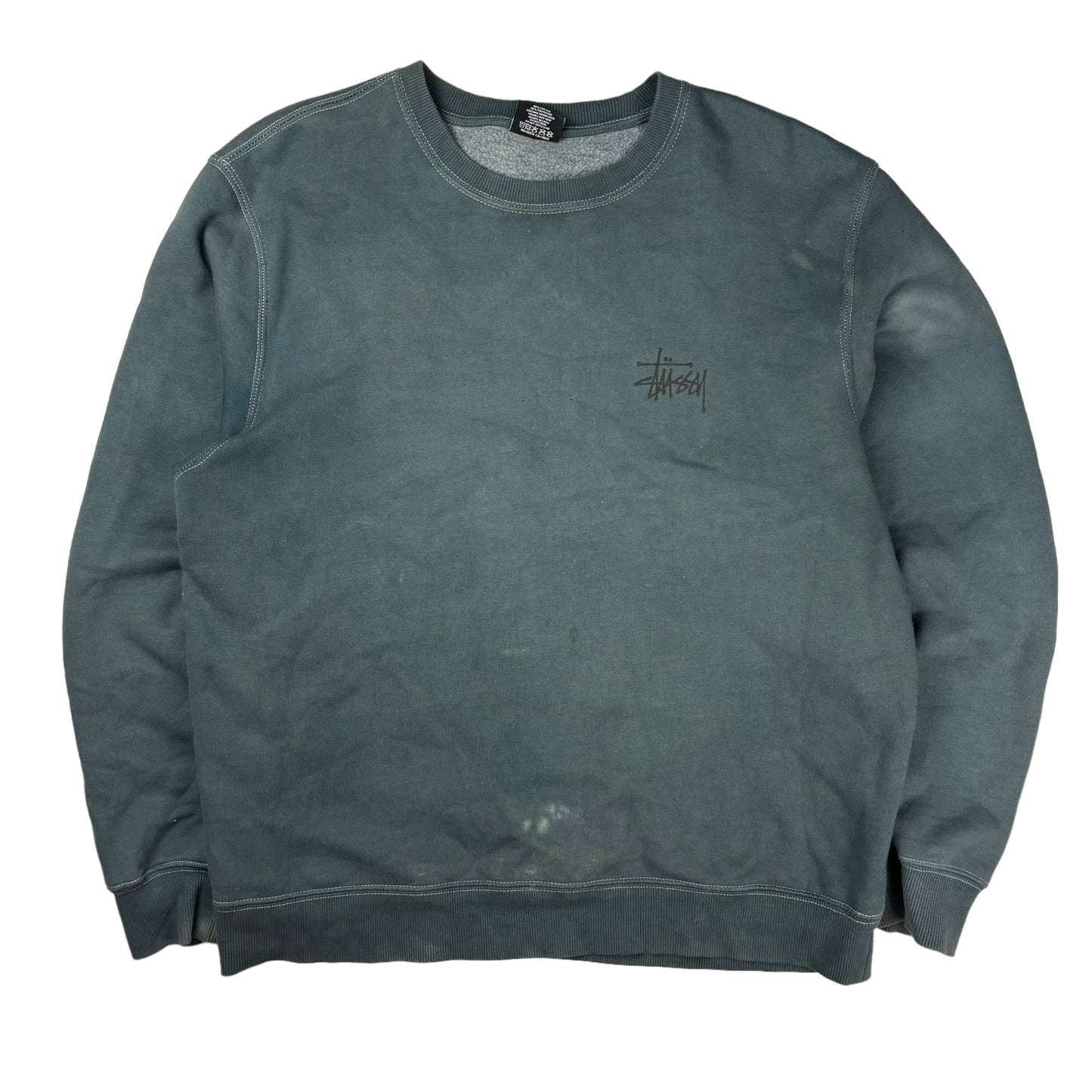 Stussy spellout thick pullover sweatshirt