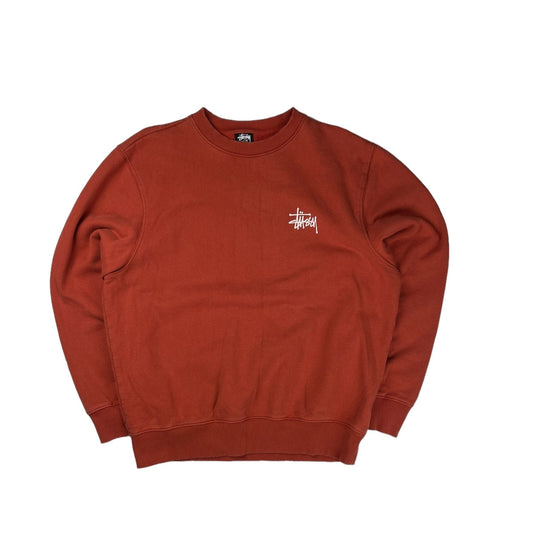 Stussy spellout thick pullover sweatshirt