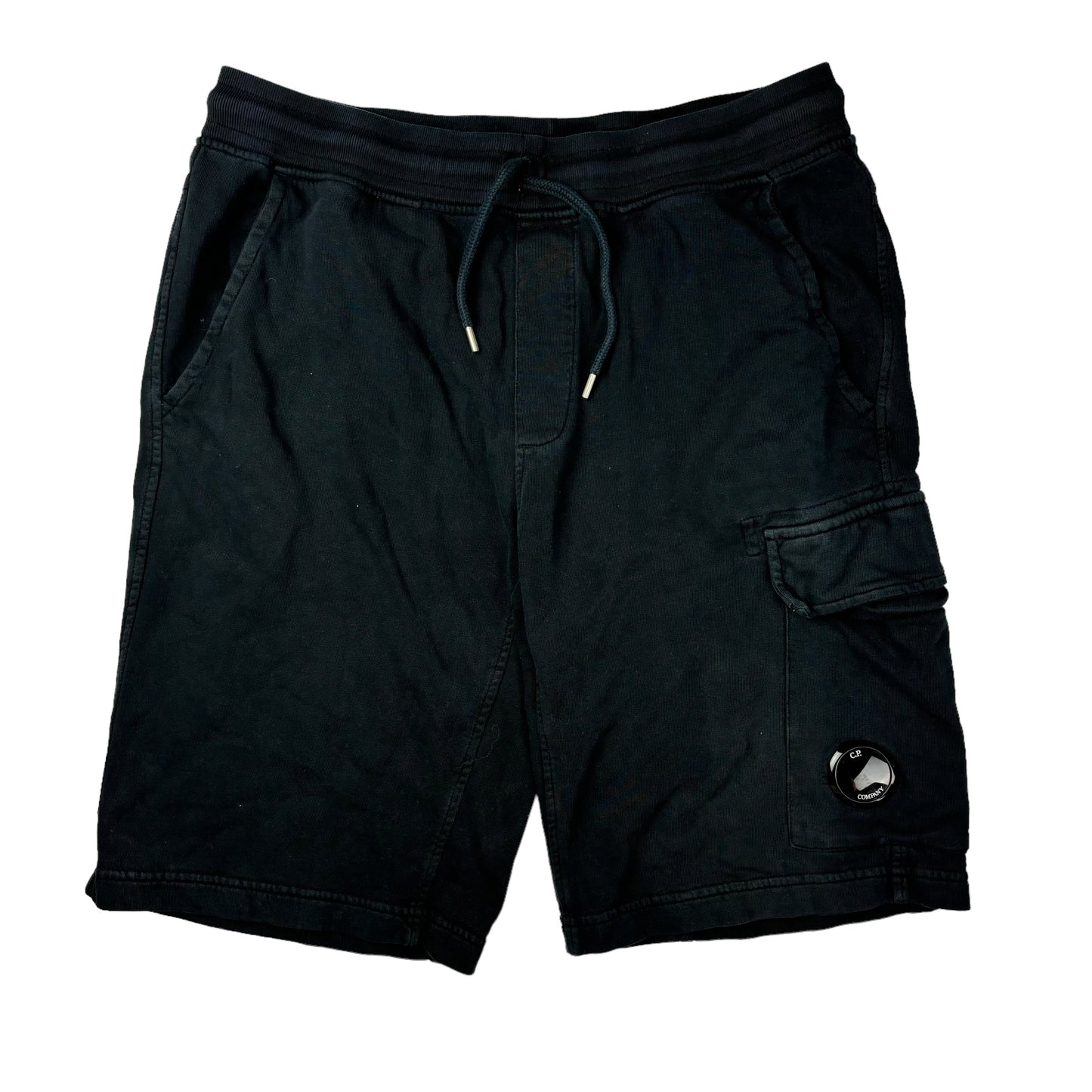 CP company navy resist dyed sweat shorts