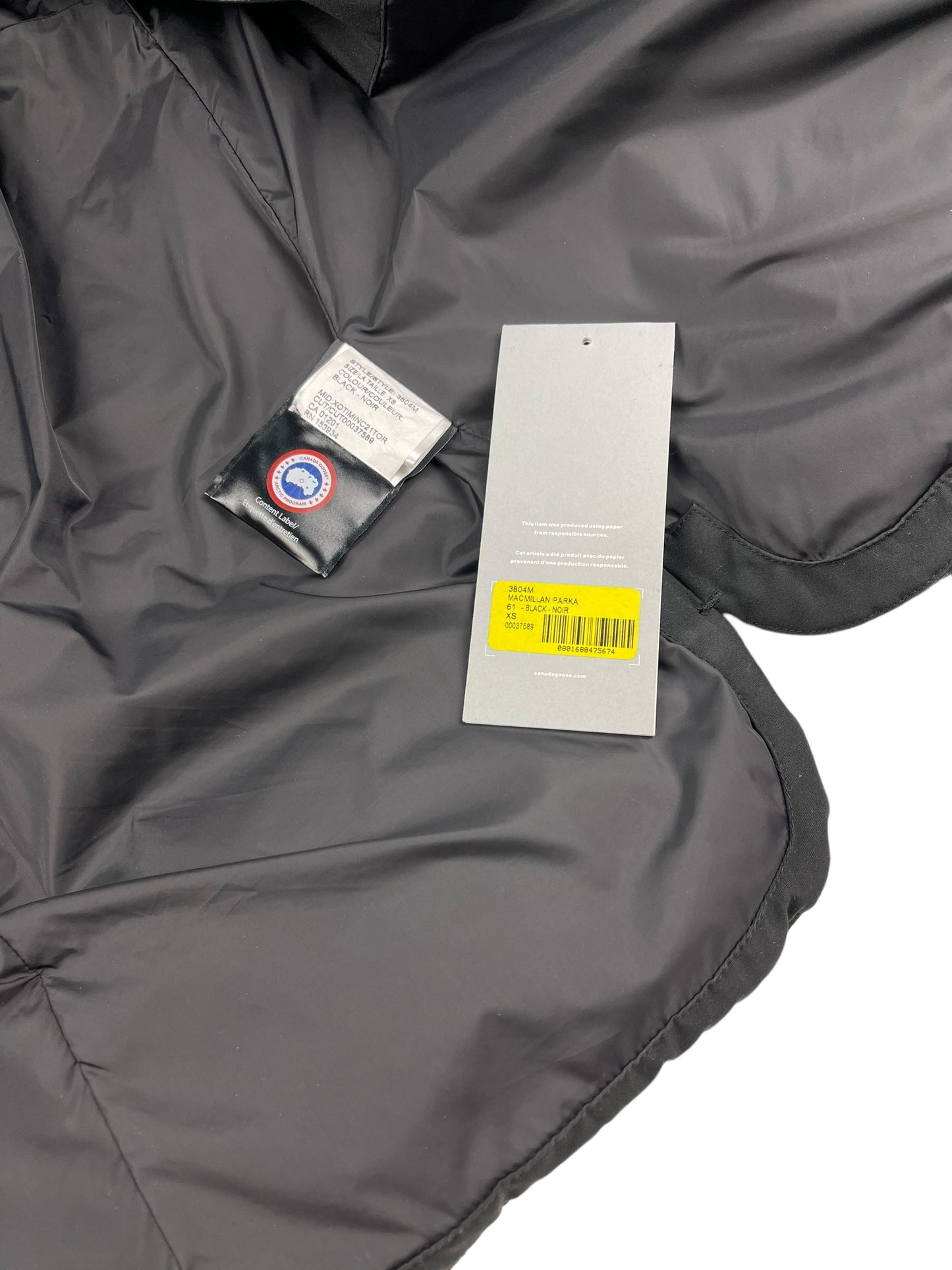 Canada goose black Macmillan parka jacket