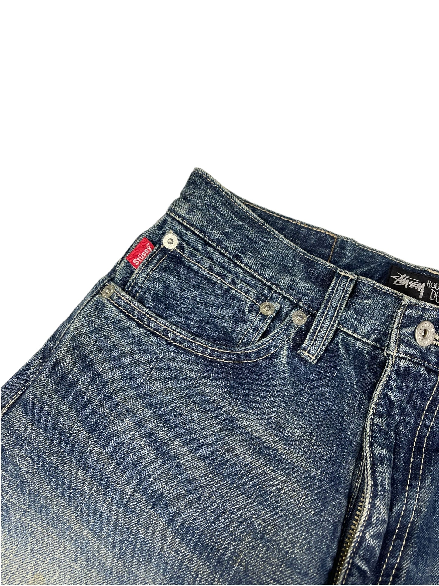 Stussy spellout denim jeans