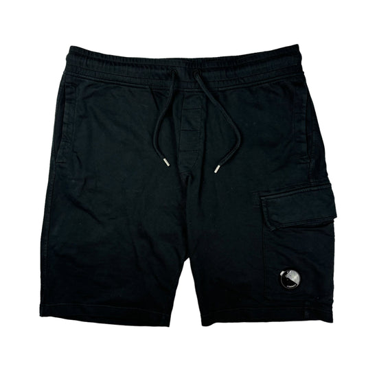 CP company black sweat shorts