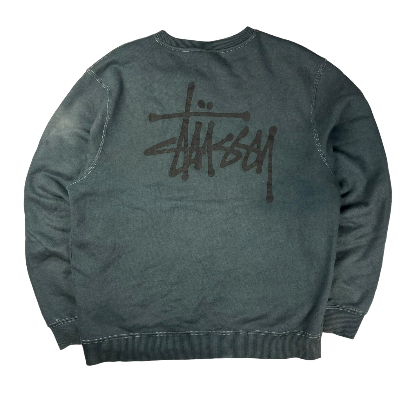 Stussy spellout thick pullover sweatshirt