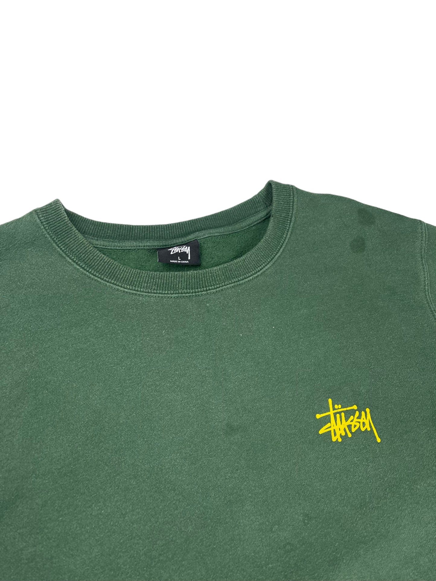 Stussy spellout thick pullover sweatshirt