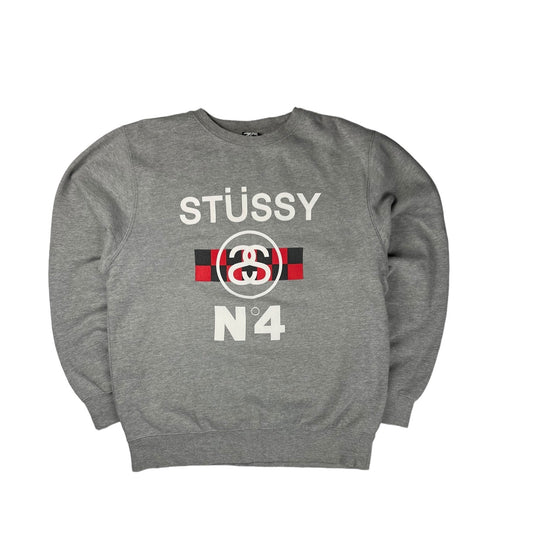 Stussy grey pullover sweatshirt