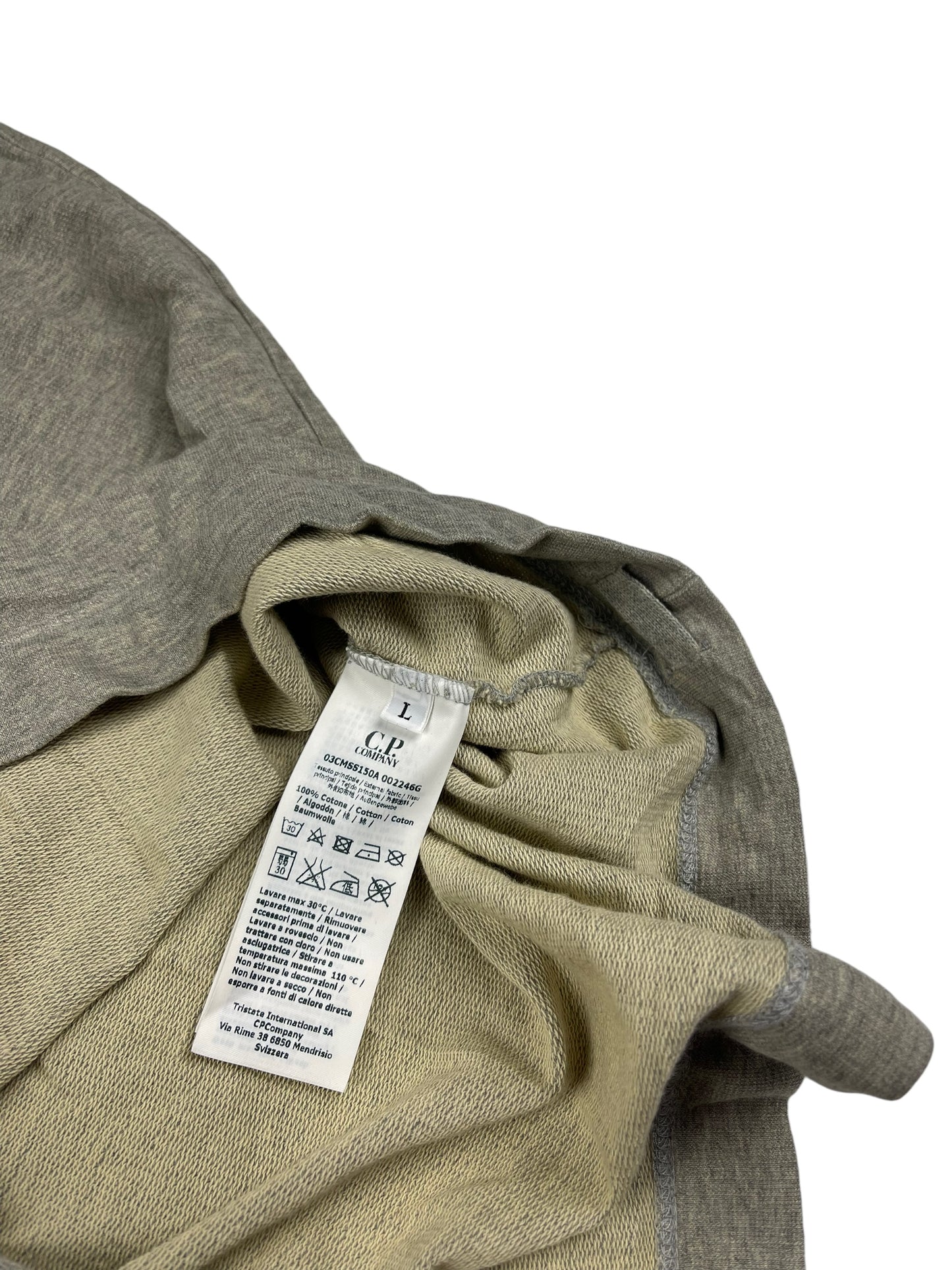 CP company grey pullover hoodie