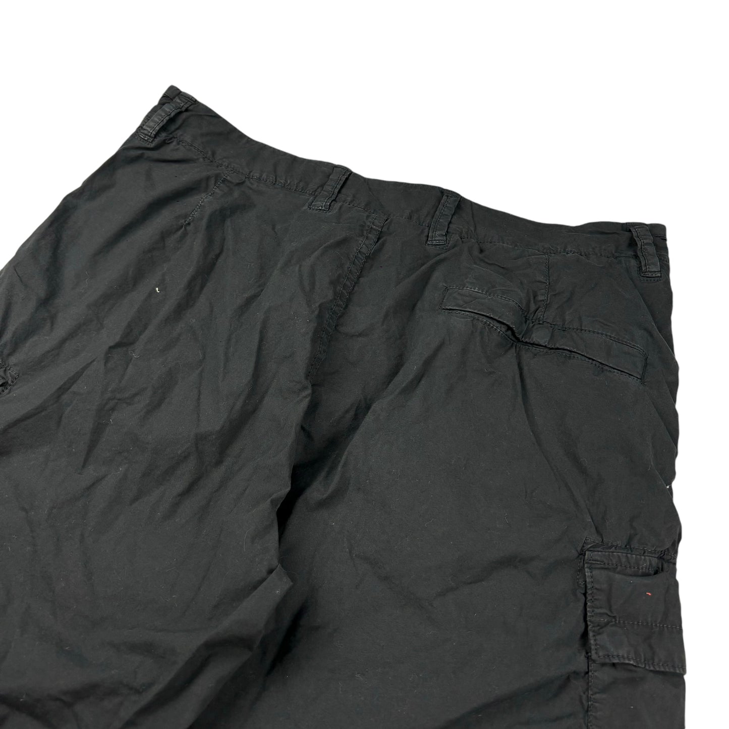 Stone island black cargo shorts