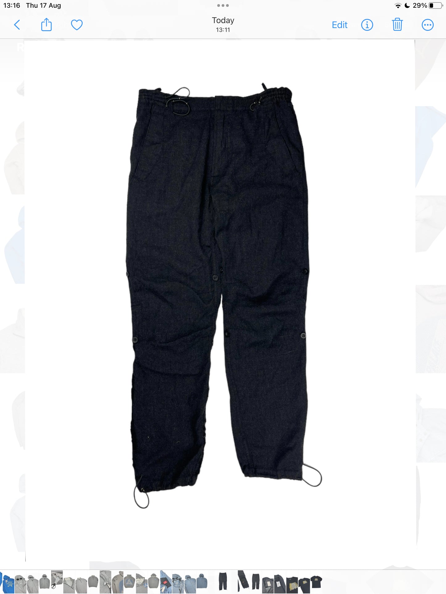 Maharishi black panther snopants