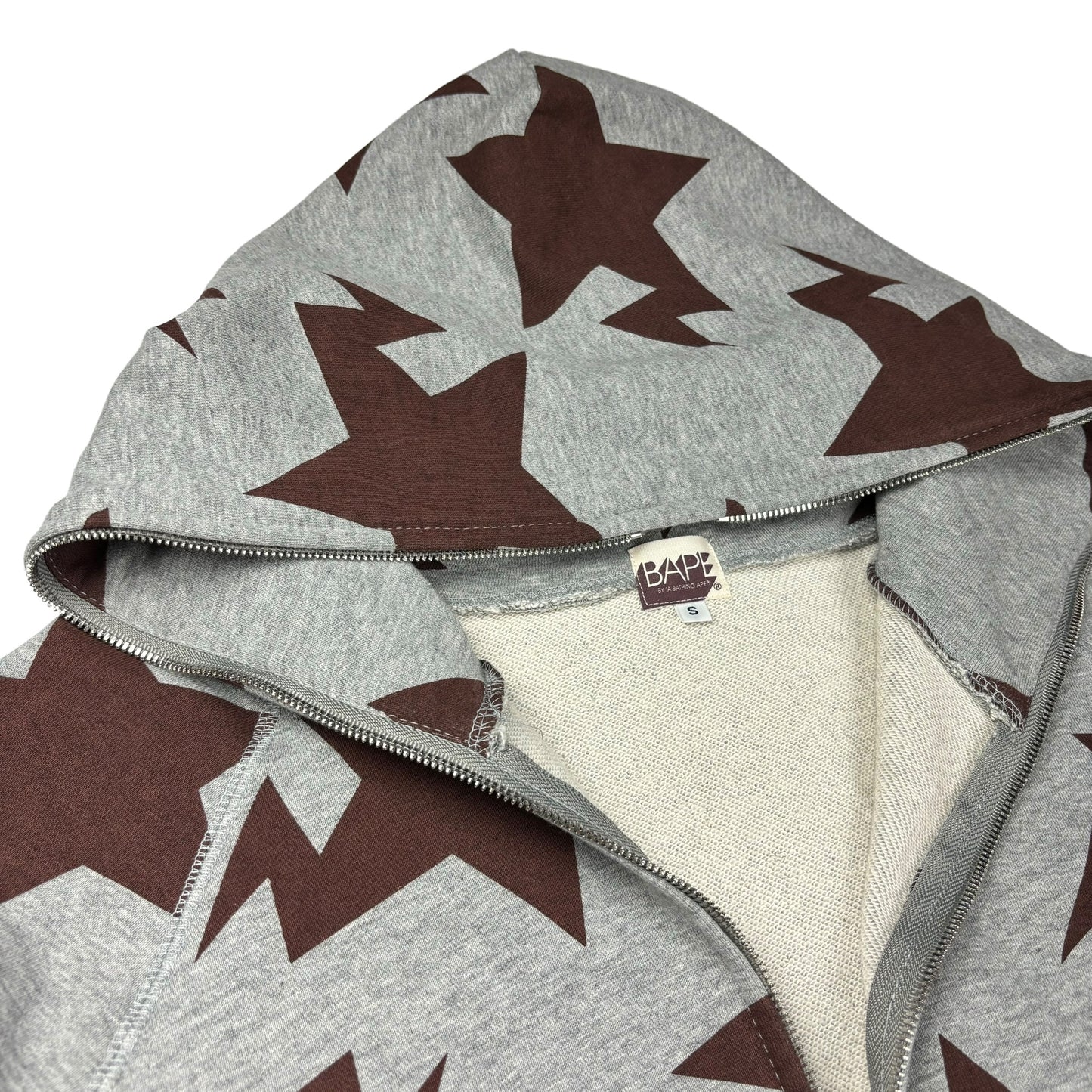 Bapesta full zip up star hoodie