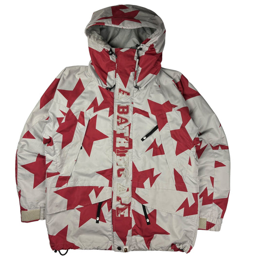 Bape Bapesta print snowboard jacket