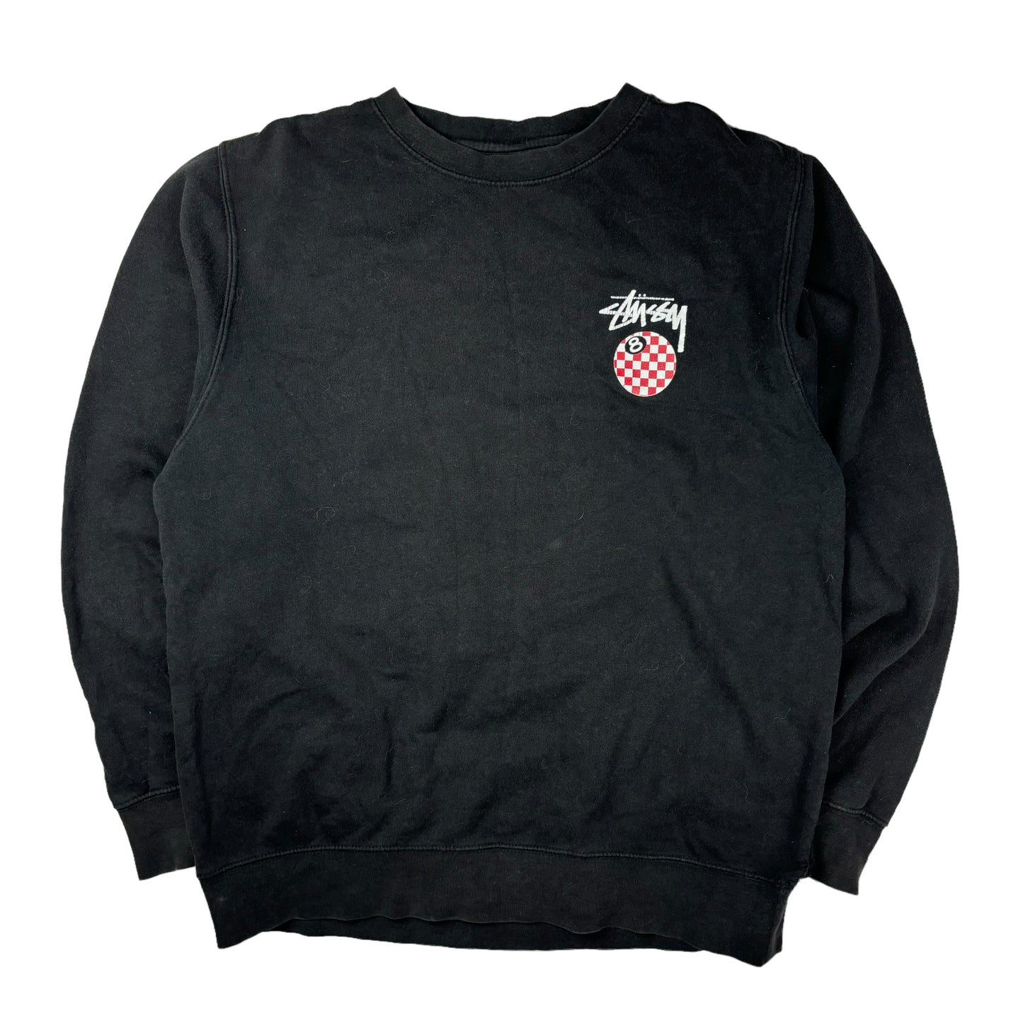 Stussy black pullover sweatshirt