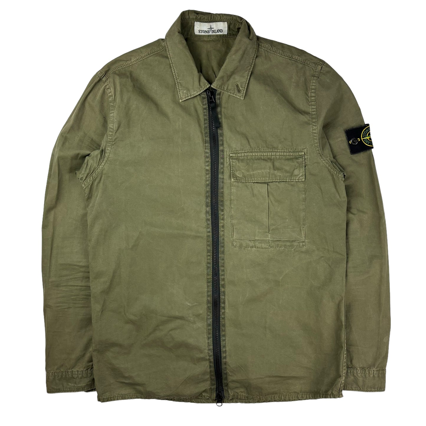 Stone island single pocket overshirt jacket