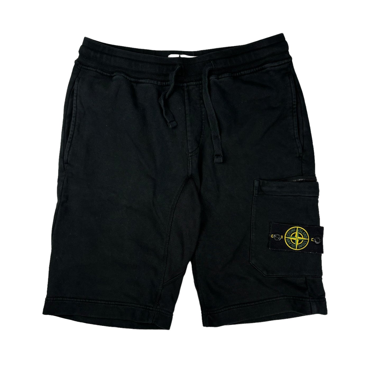 Stone island black sweat shorts