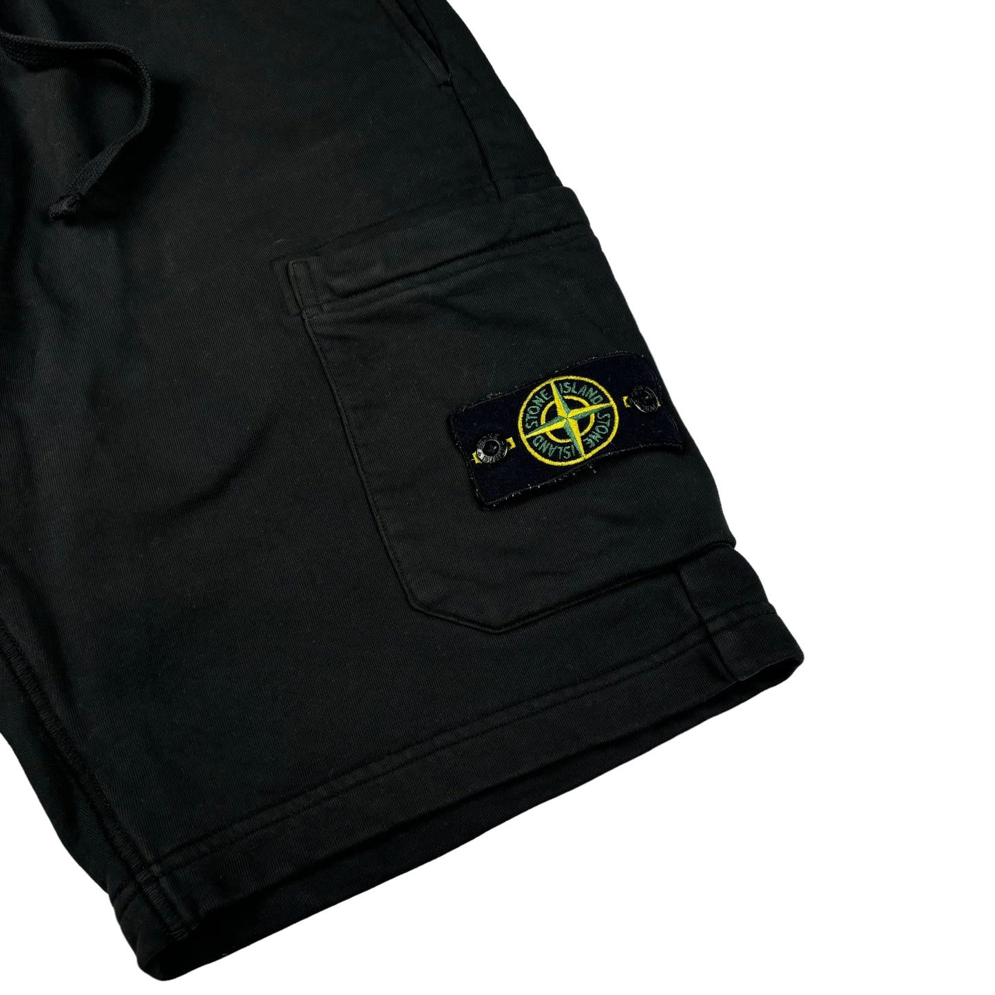 Stone island black sweat shorts