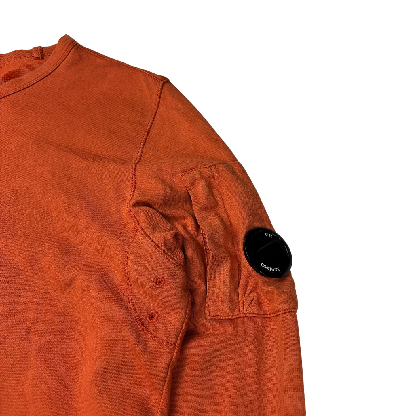 CP company orange pullover sweatshirt