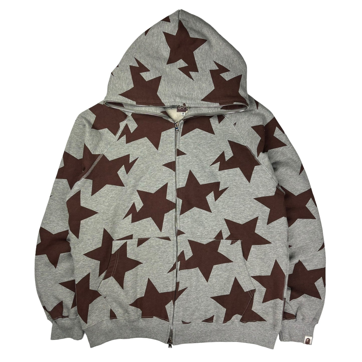 Bapesta full zip up star hoodie