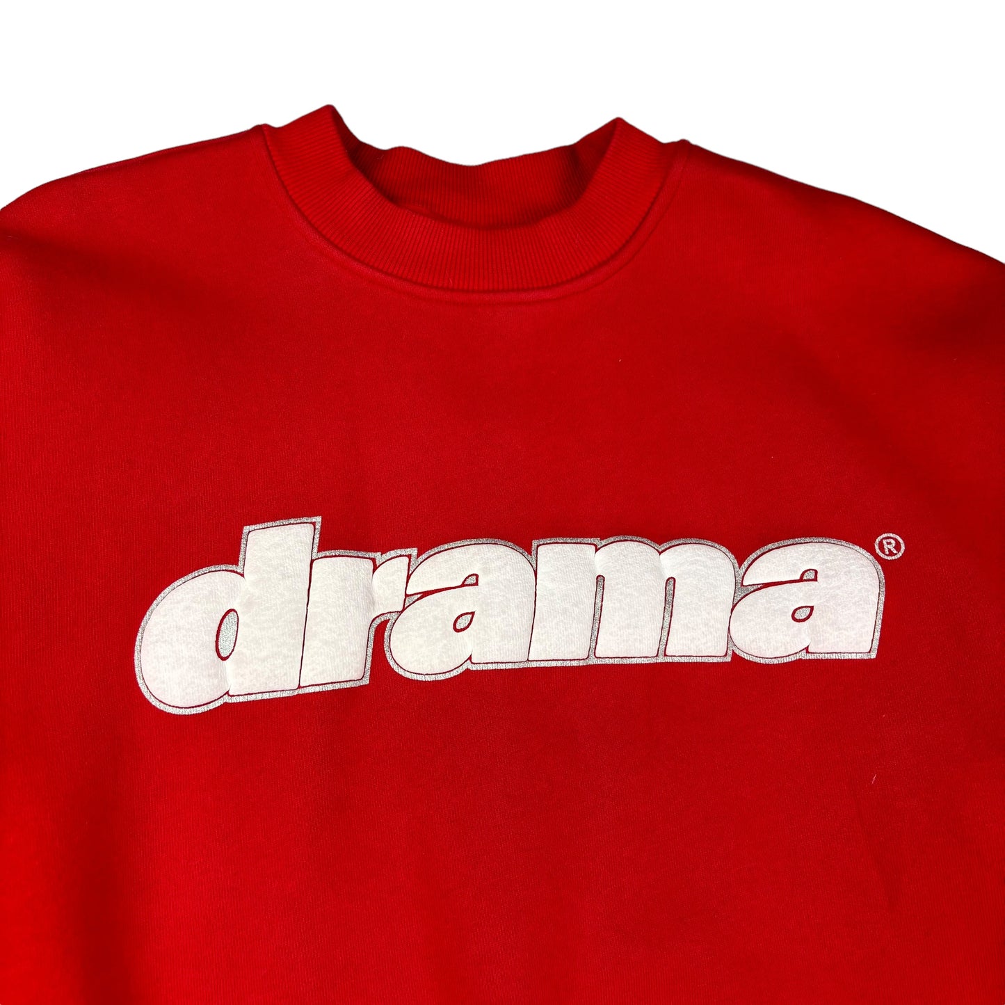 Drama call red spellout sweatshirt