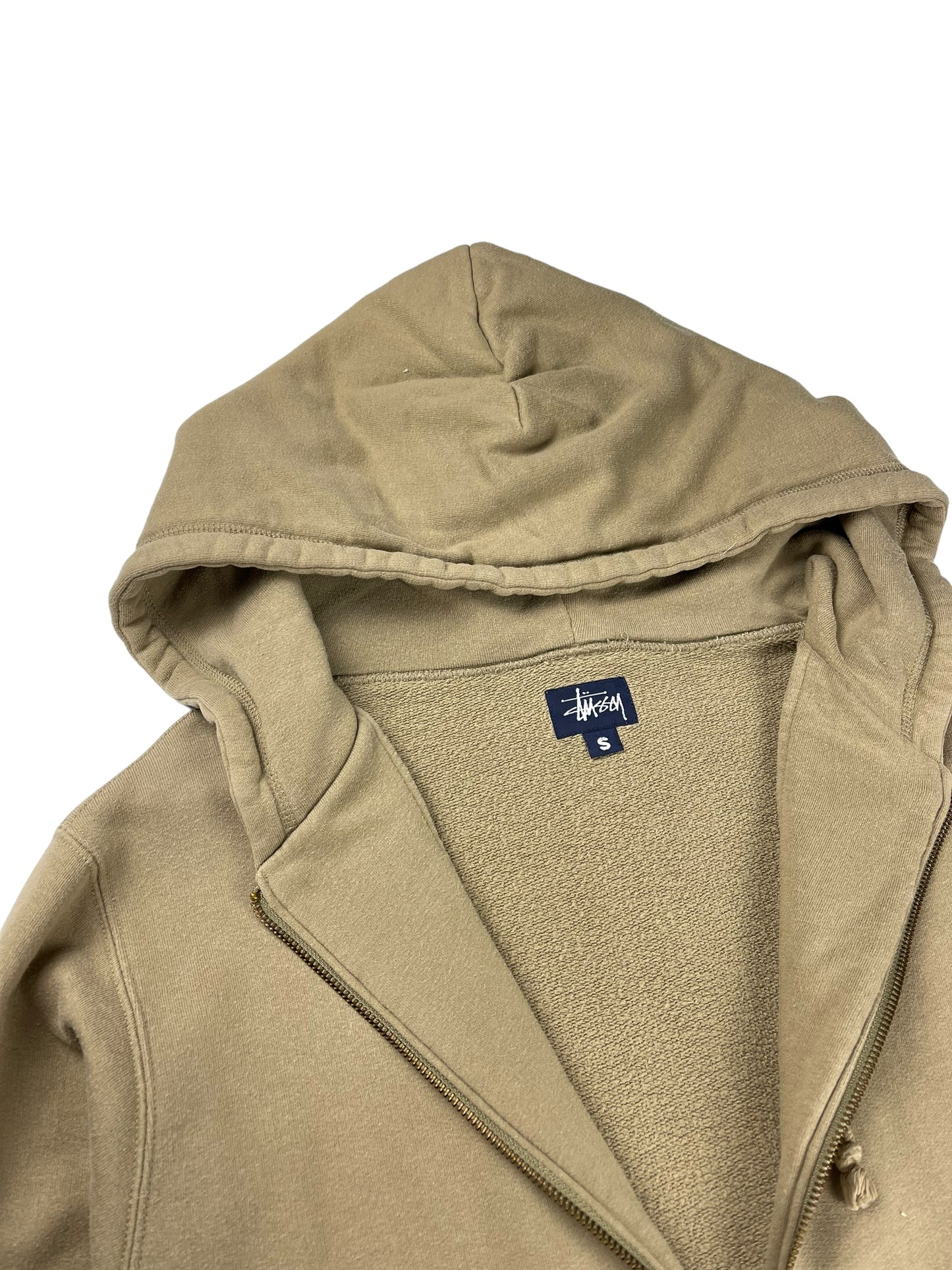 Stussy embroidered logo zip up hoodie