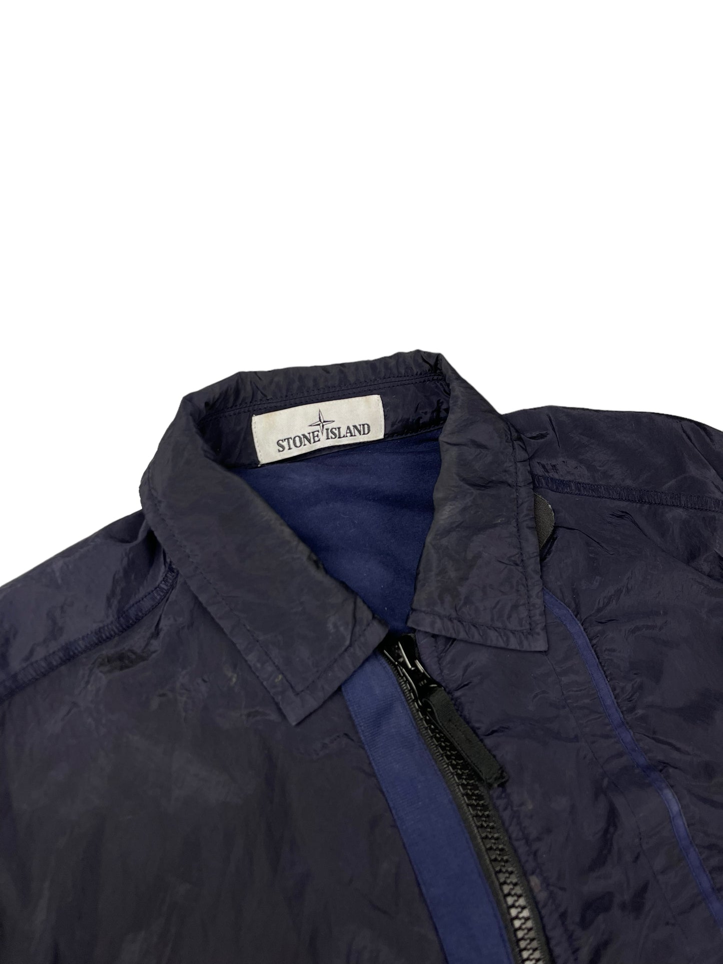 Stone island navy Nylon metal overshirt