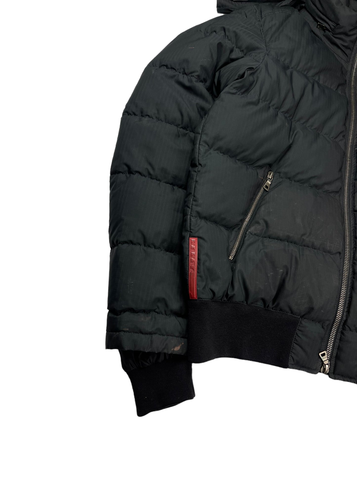 Prada black down puffer jacket