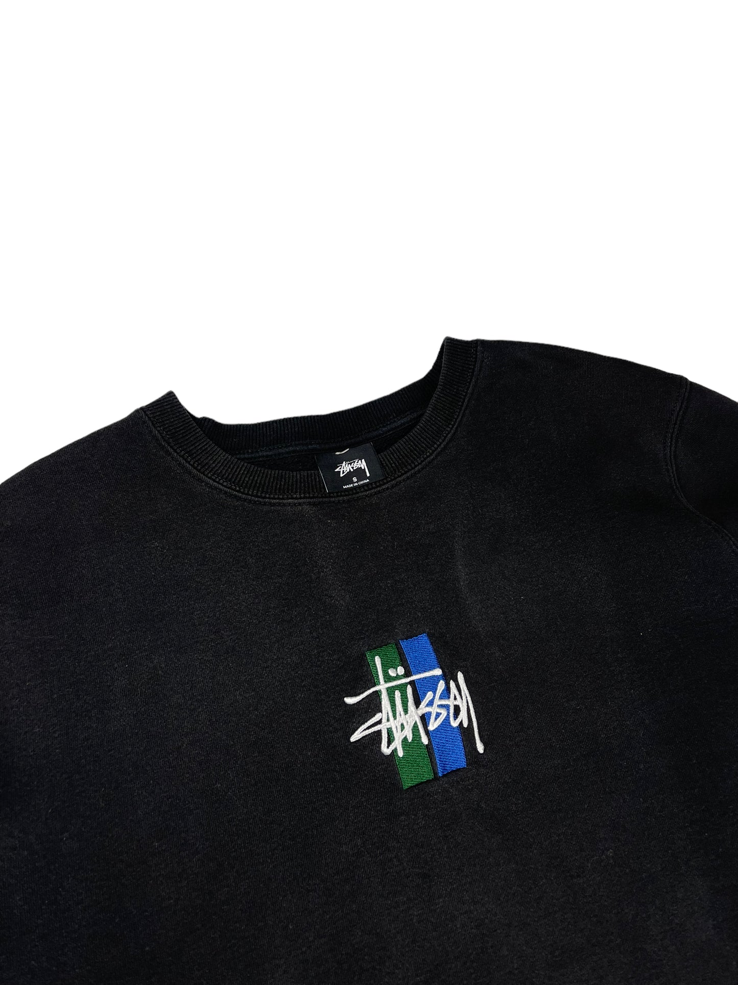 Stussy embroidered thick pullover sweatshirt