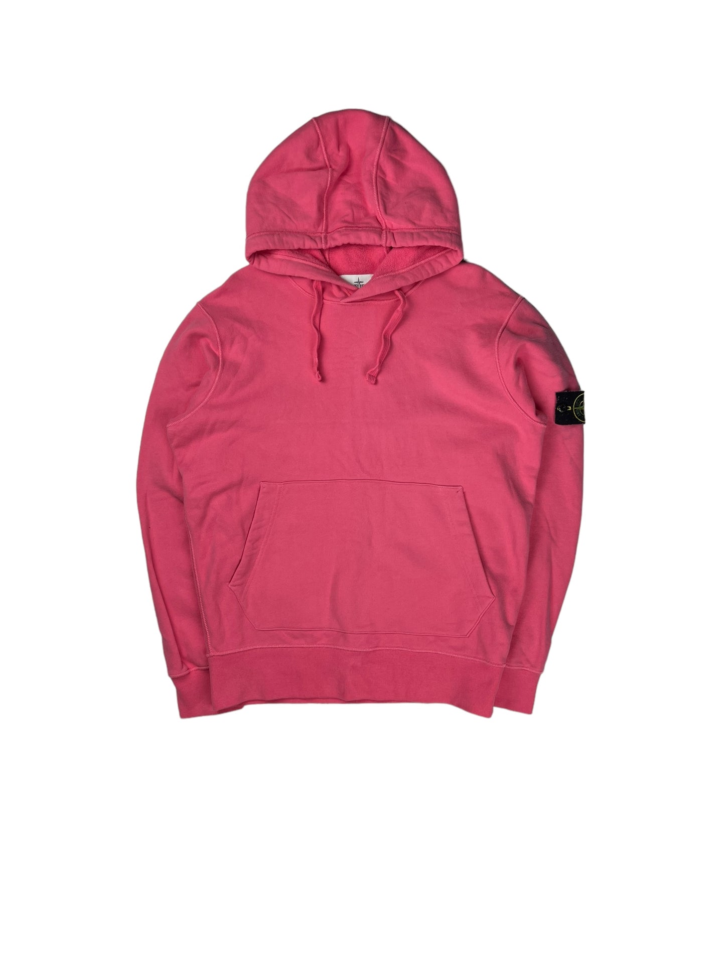 Stone island pink pullover hoodie