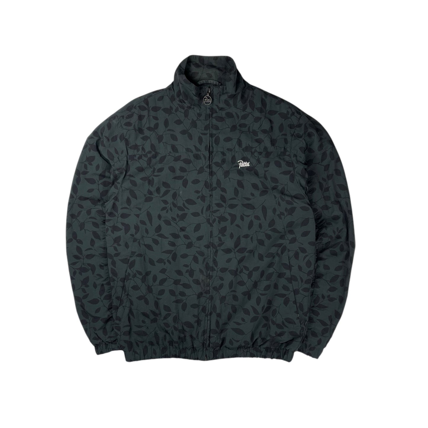 Patta leaf all over print tracksuit jacket