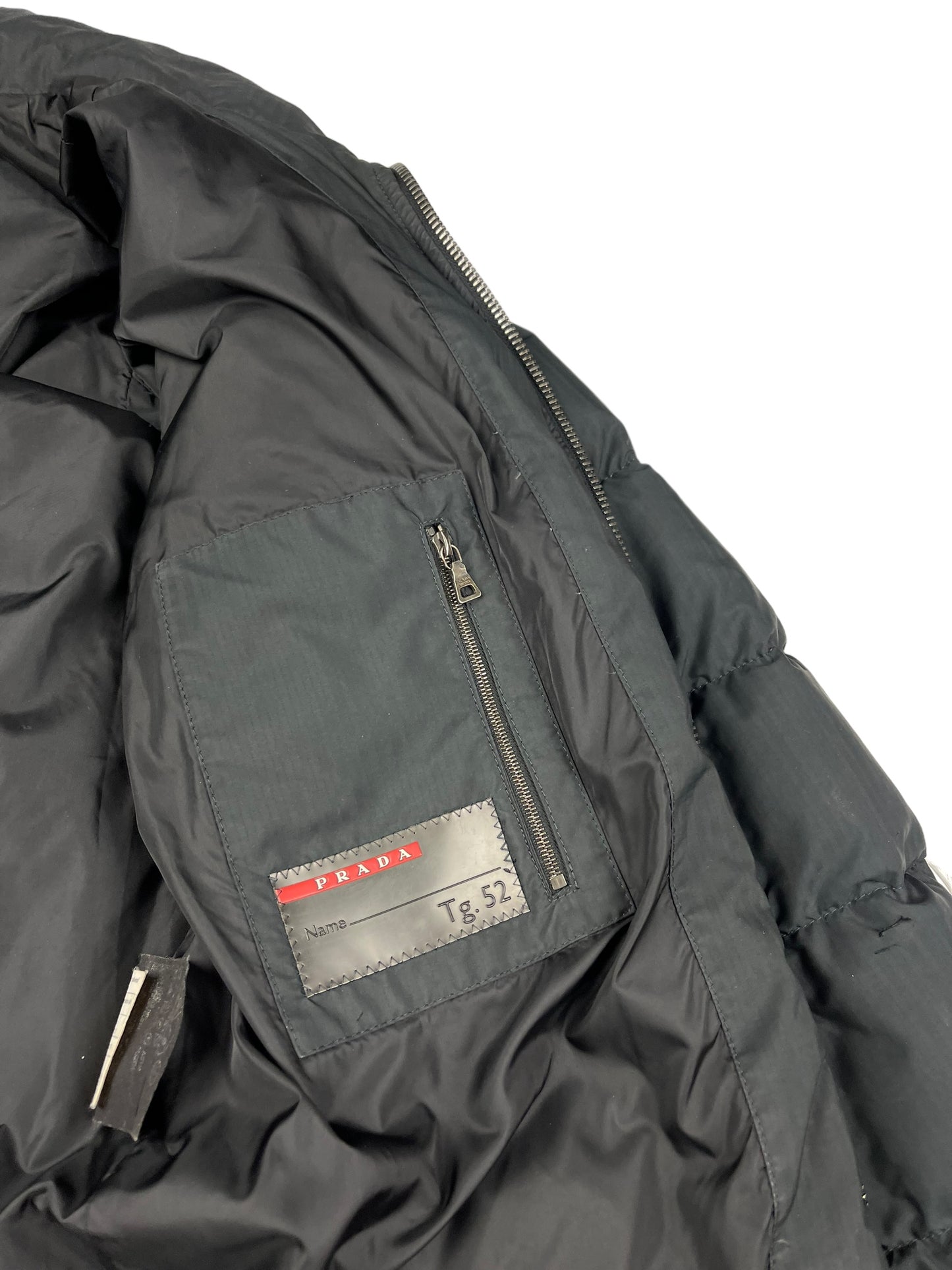 Prada black down puffer jacket