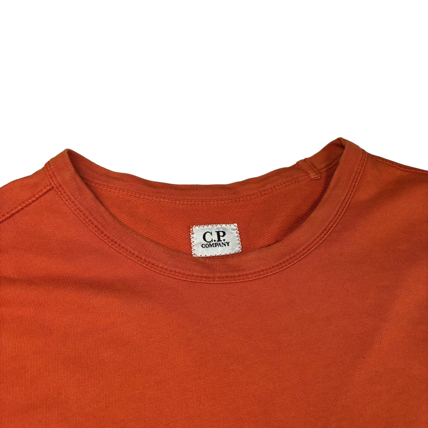 CP company orange pullover sweatshirt