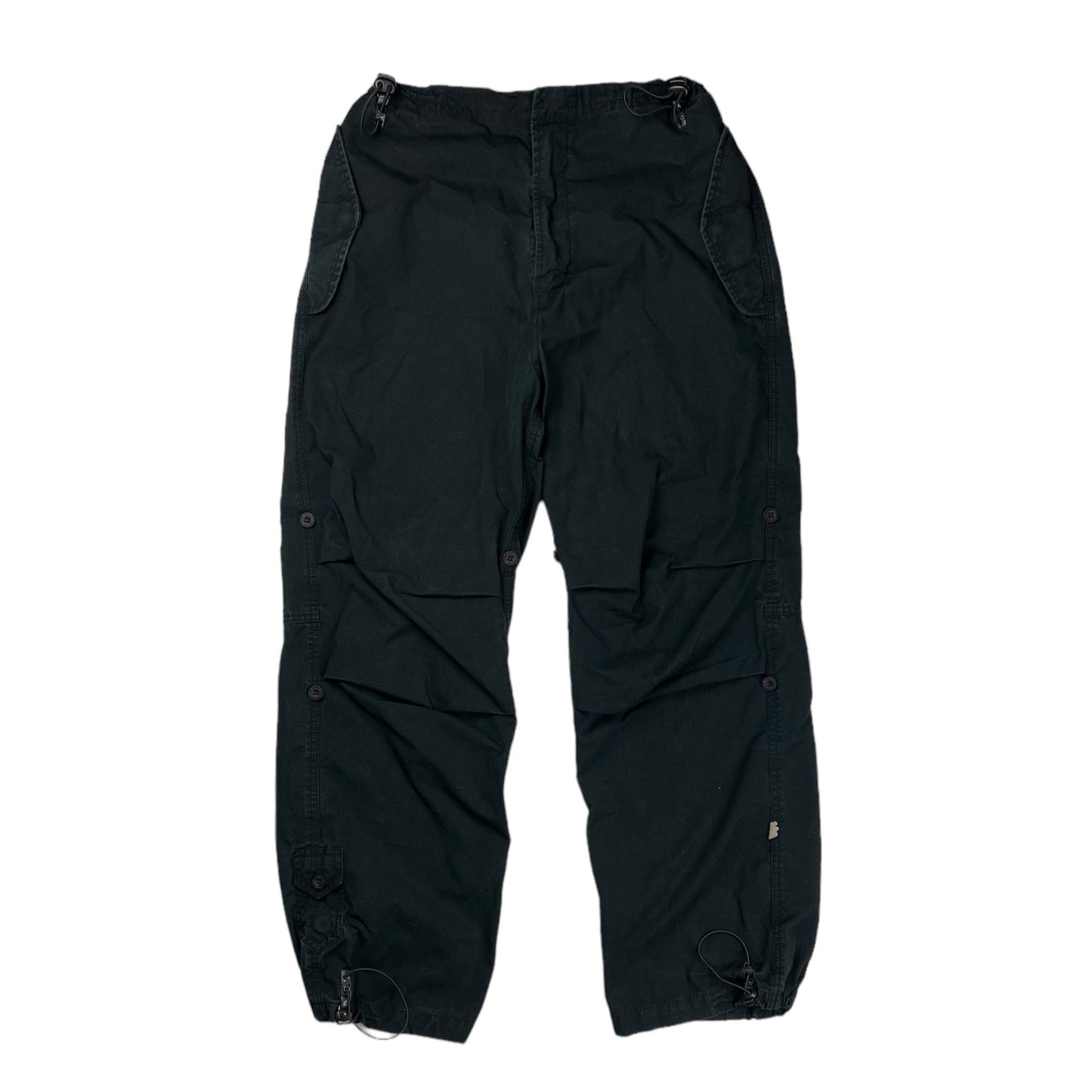 Maharishi black combat cargo trousers