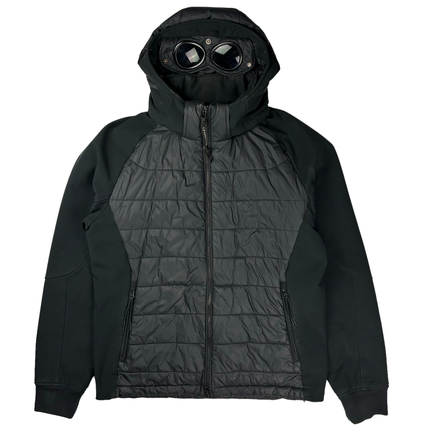 CP company soft shell puffer goggle jacket