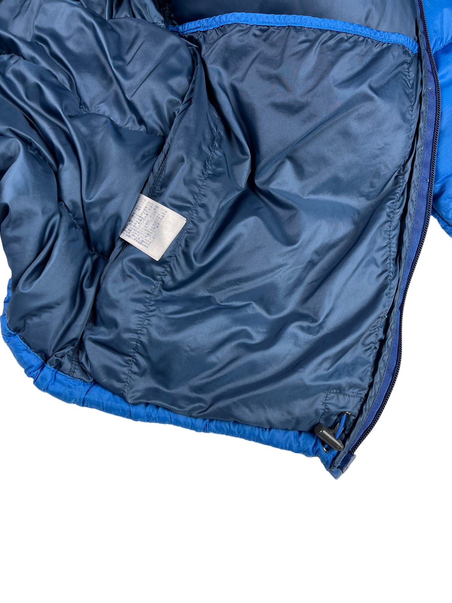 Montbell blue down puffer jacket