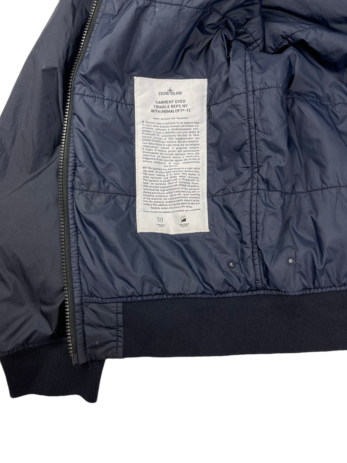 Stone island Garment dyed crinkle reps NY Primaloft down jacket