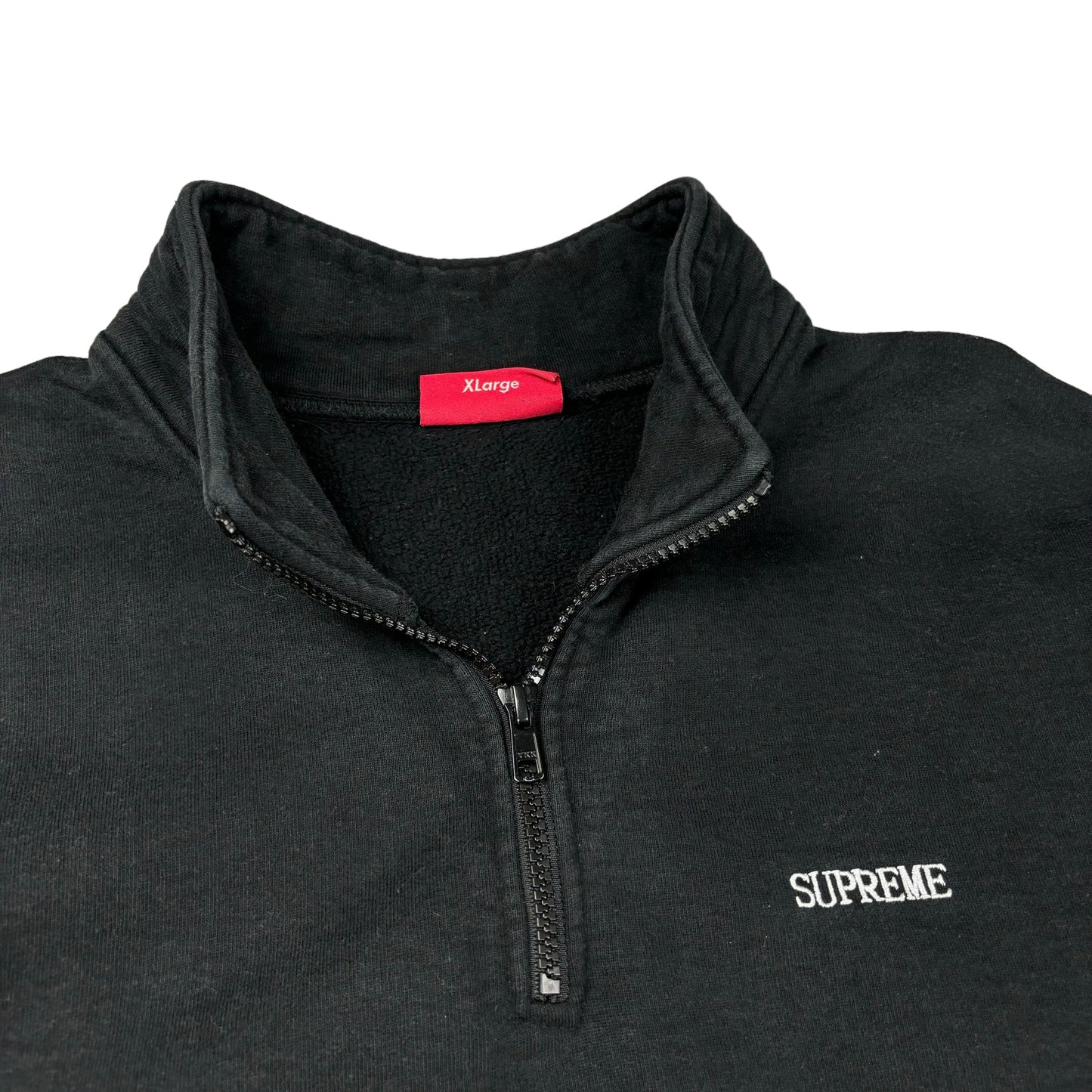 Supreme cross half zip pullover sweatshirt