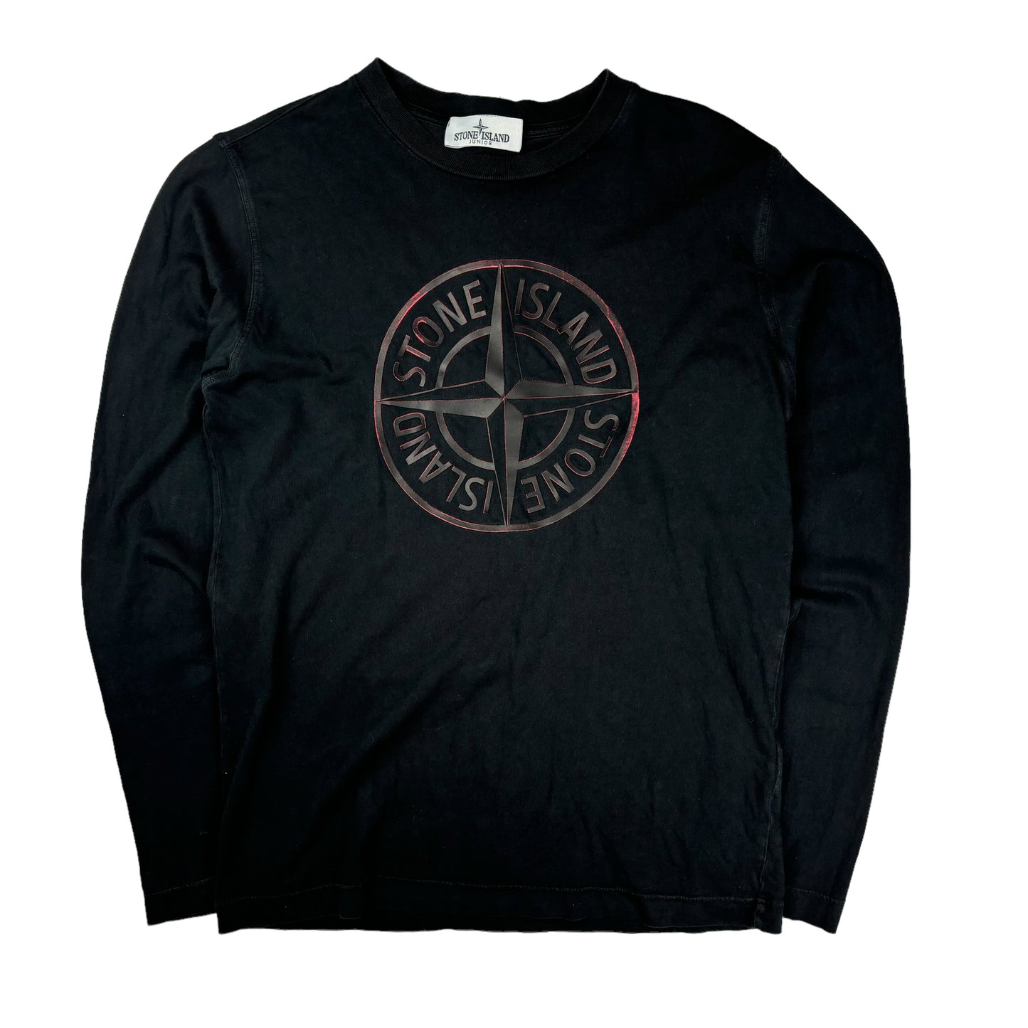 Stone island black long sleeve T shirt