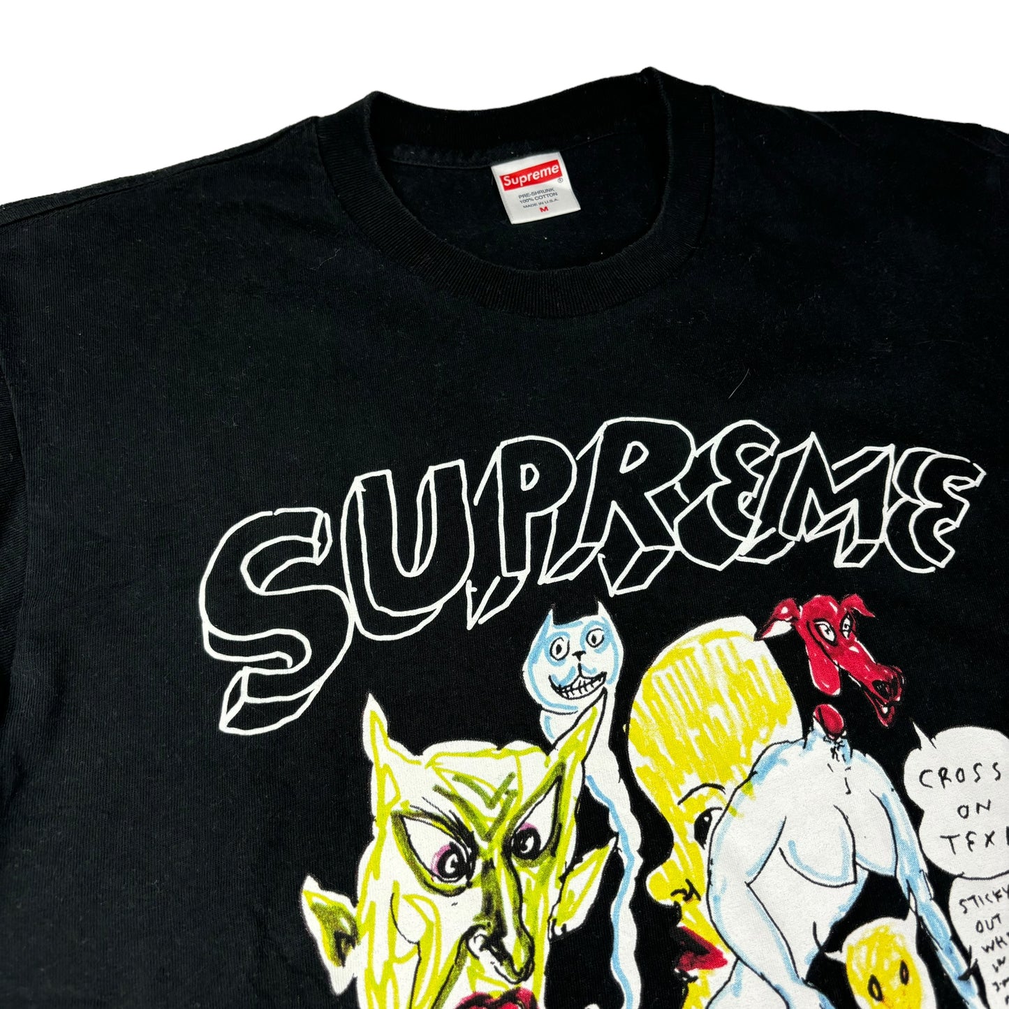 Supreme x Daniel Johnston black T shirt