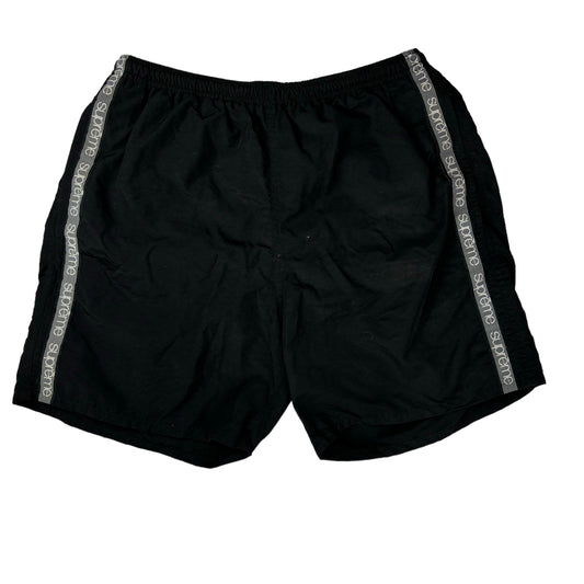 Supreme tonal taping black swim shorts