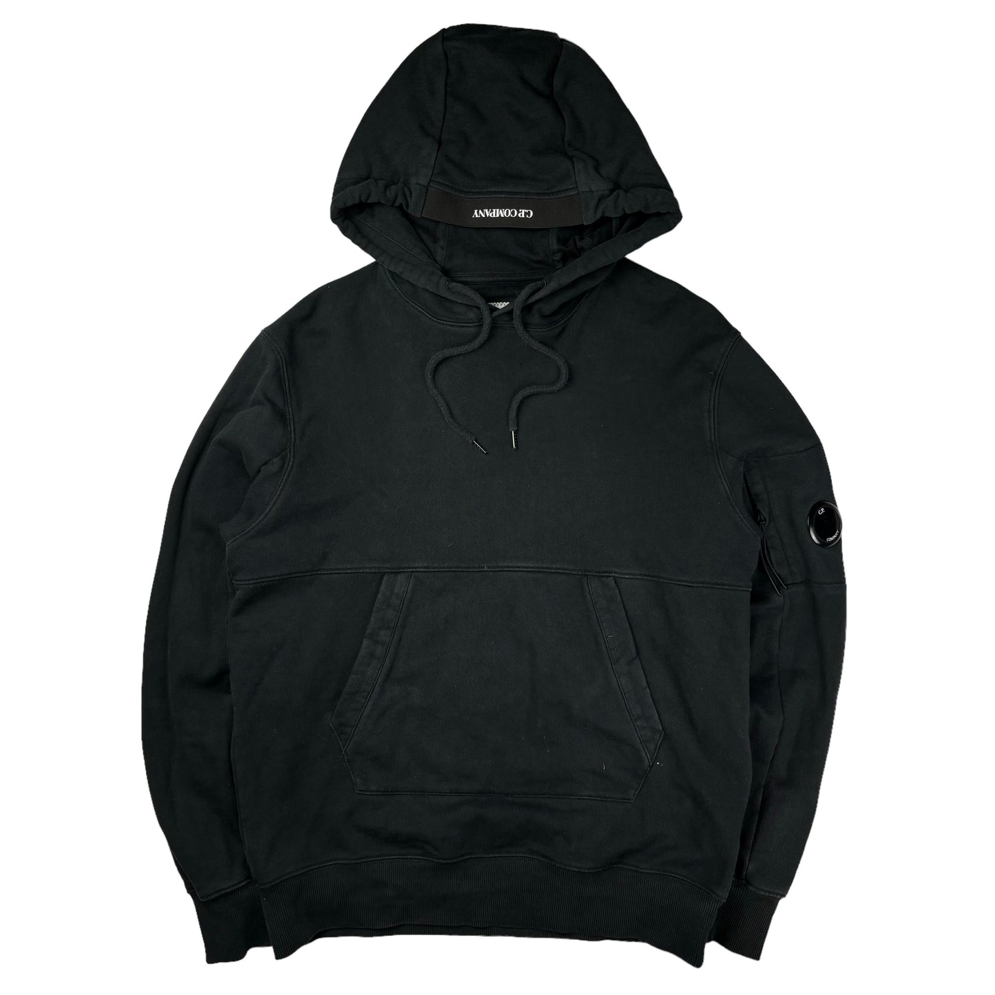 CP company black pullover hoodie