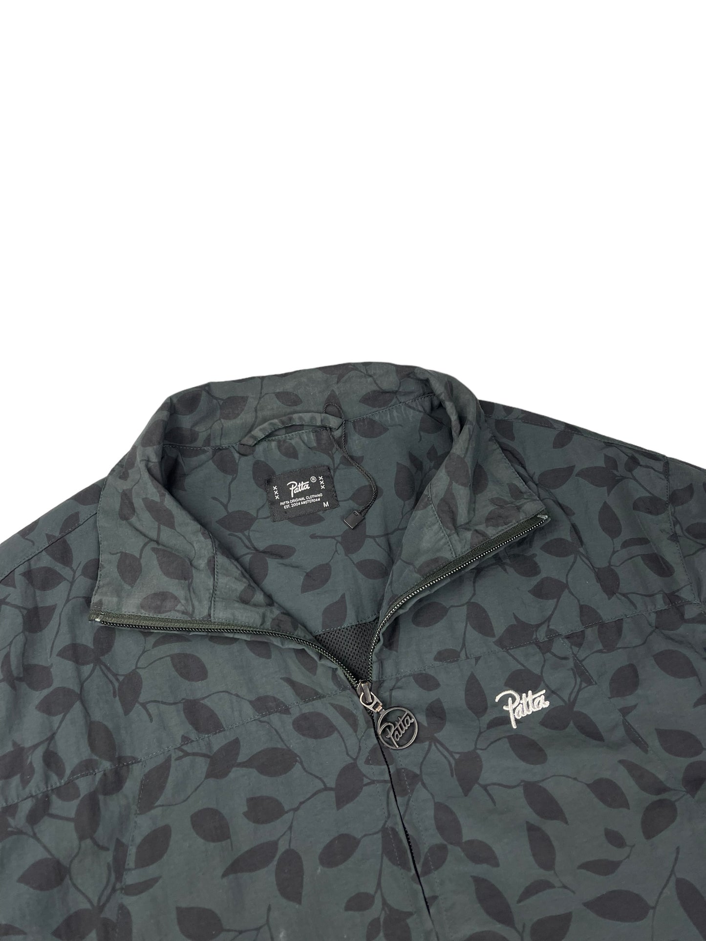 Patta leaf all over print tracksuit jacket