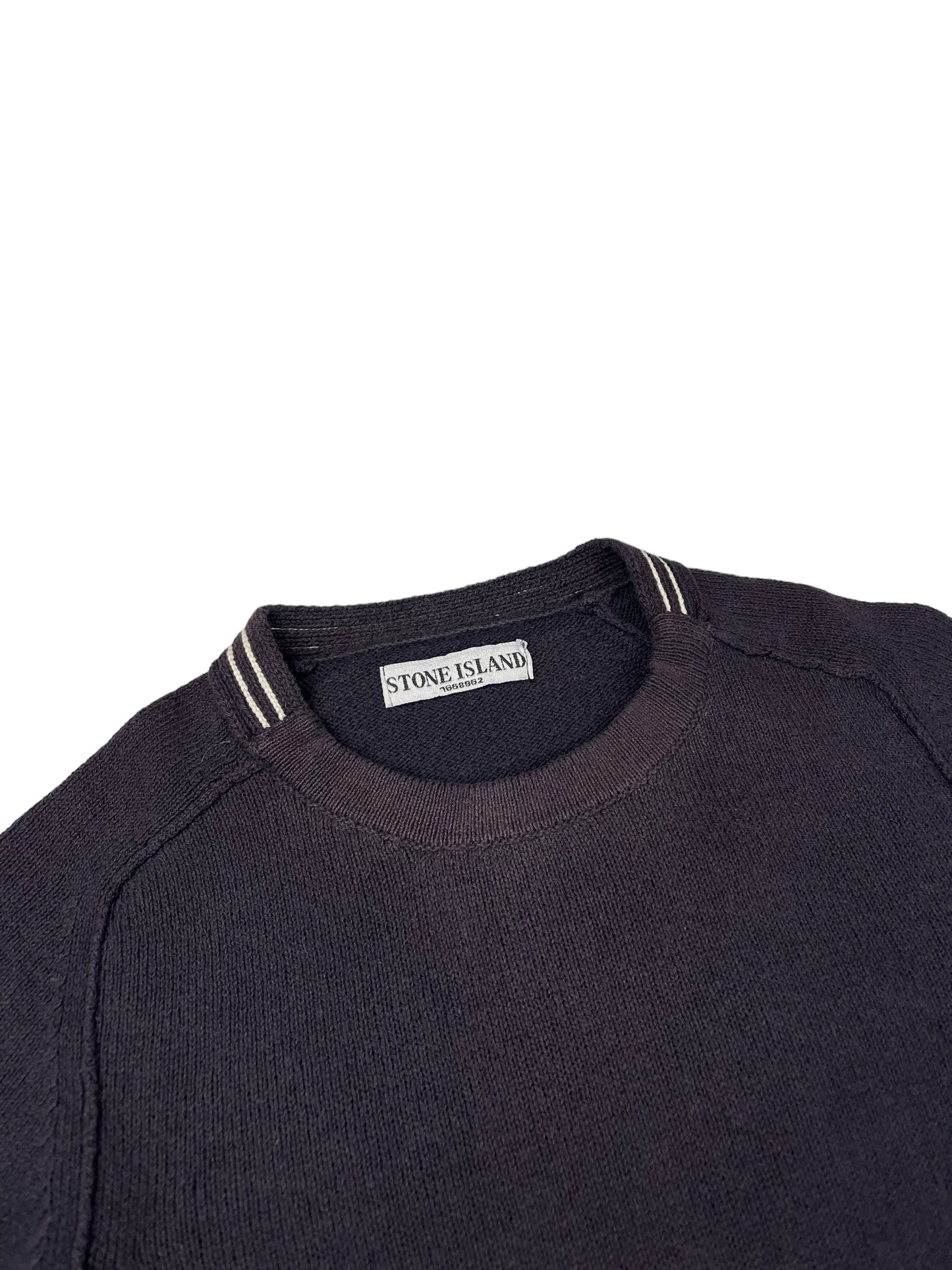 Stone island knitted pullover sweatshirt