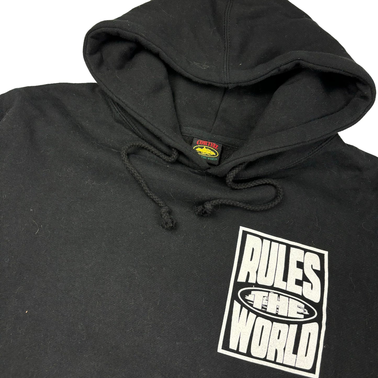 Corteiz ‘Rules the world’ black pullover hoodie