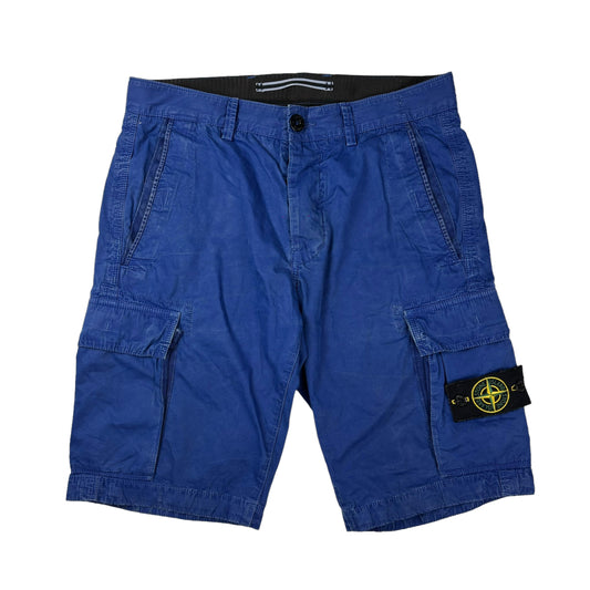 Stone island blue cargo shorts