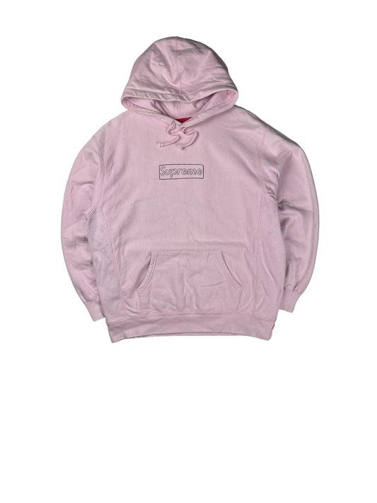 Supreme Kaws Chalk box logo pullover hoodie