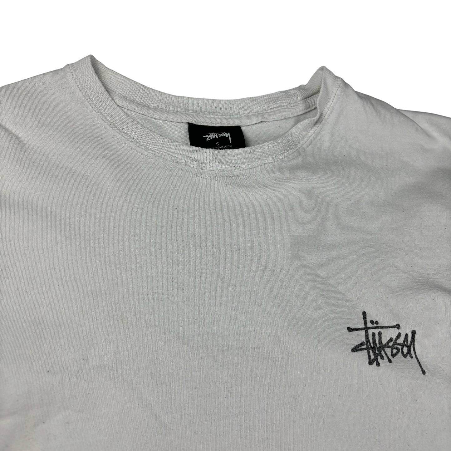 Stussy dragon print white T shirt