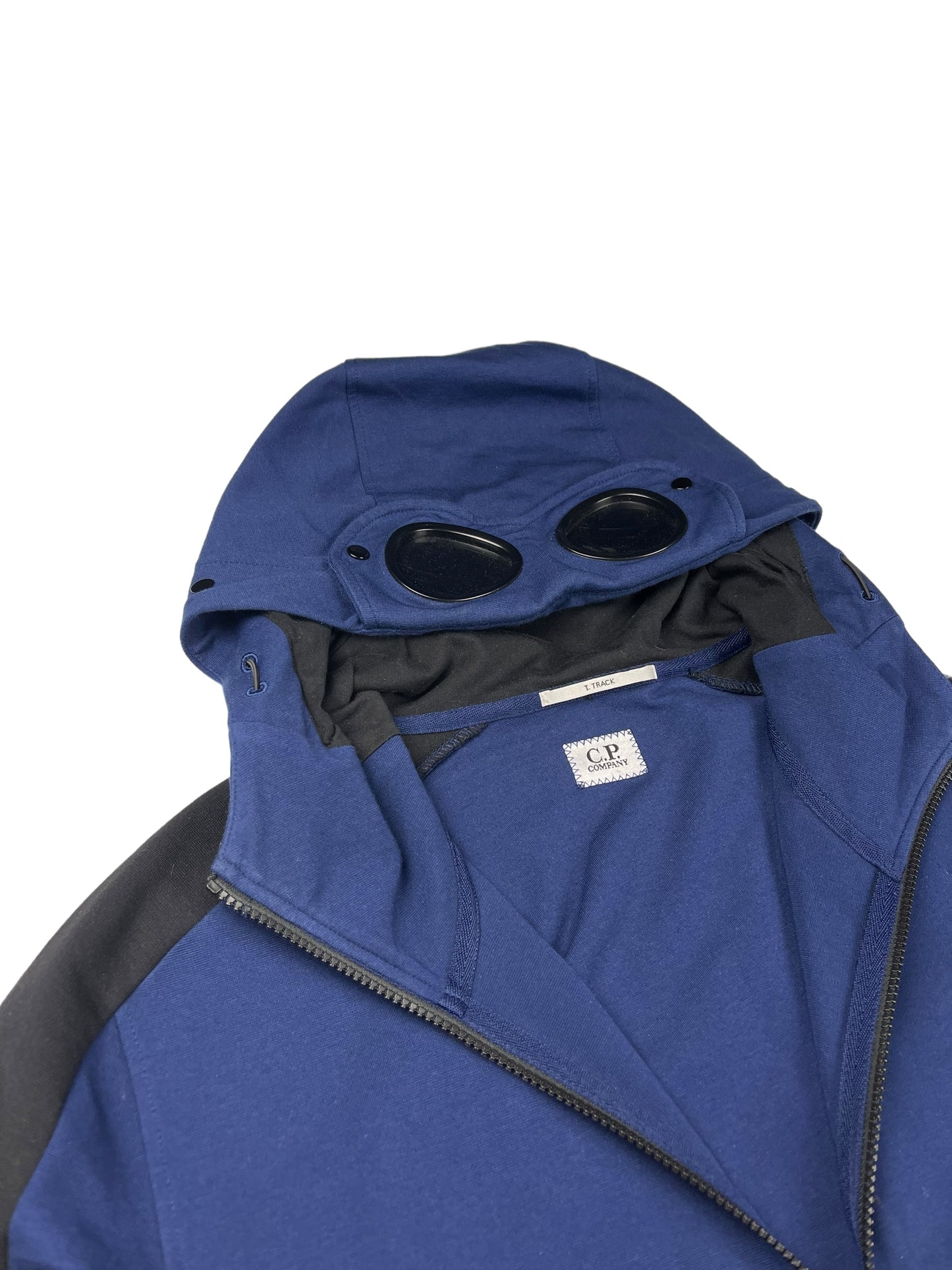 CP company T track zip up goggle hoodie